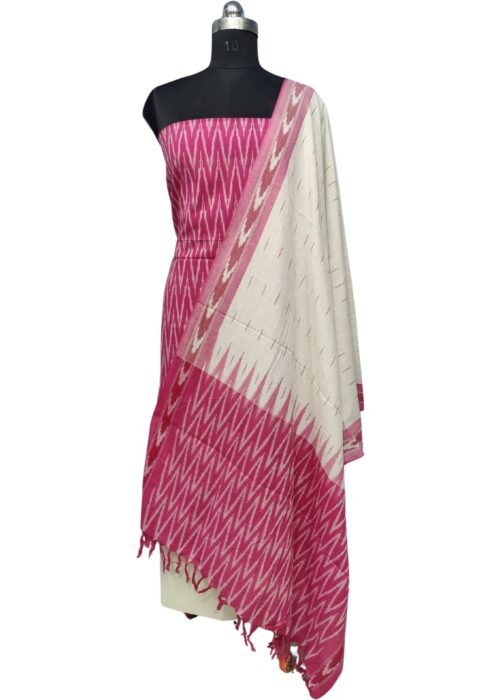 Pochampally Ikat Weave Handloom Cotton Material