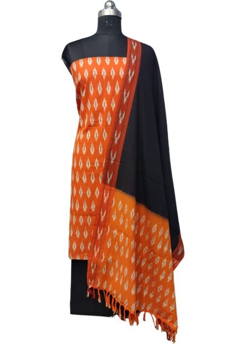 Pochampally Ikat Weave Handloom Cotton Material