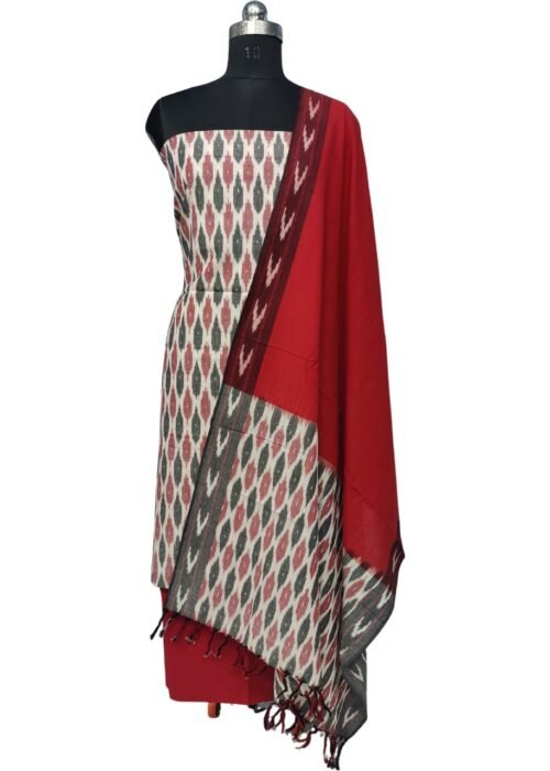 Pochampally Ikat Weave Handloom Cotton Material