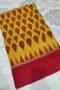 Pochampalli Mercerised Cotton Saree – 5.5 Meters | Handwoven Ikat | Lightweight & Soft | Telangana Weaves