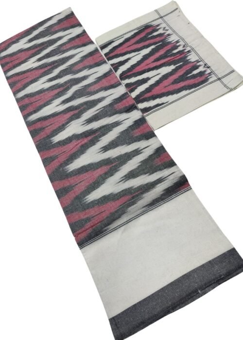 Pochampally Kingsize Cotton Handloom Bedsheet Multi Colour